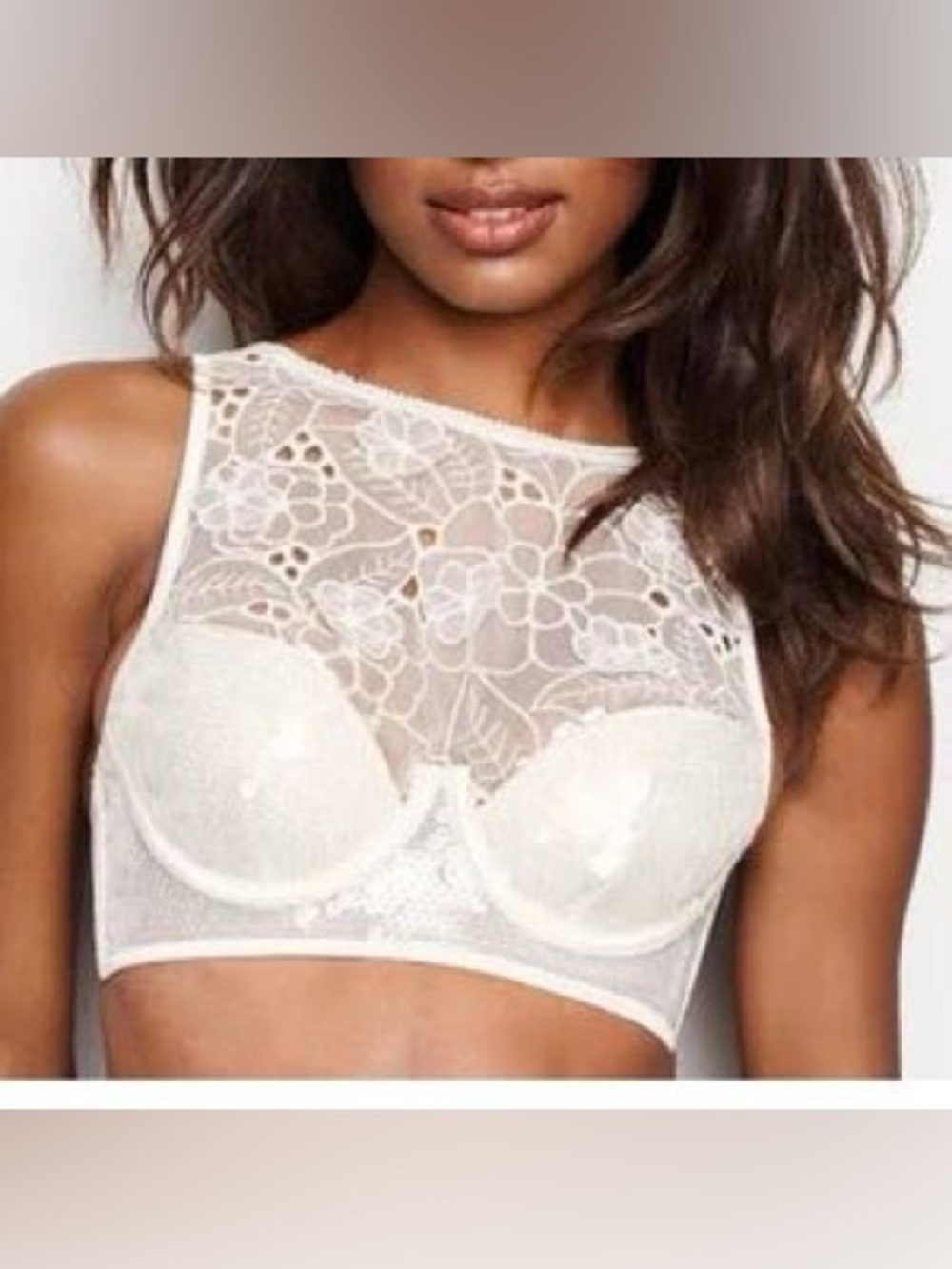 Victorias Secret Petals and Sequins bridal high neck bra - Picture 2 of 7